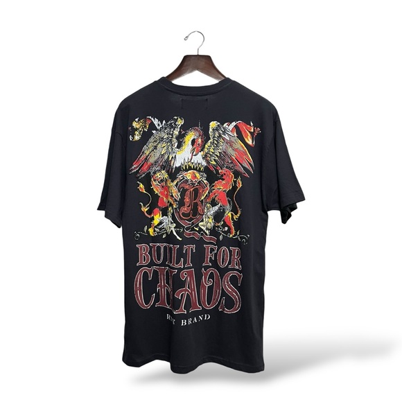 Reason Clothing Black Graphic T-Shirt, Large - Picture 4 of 5